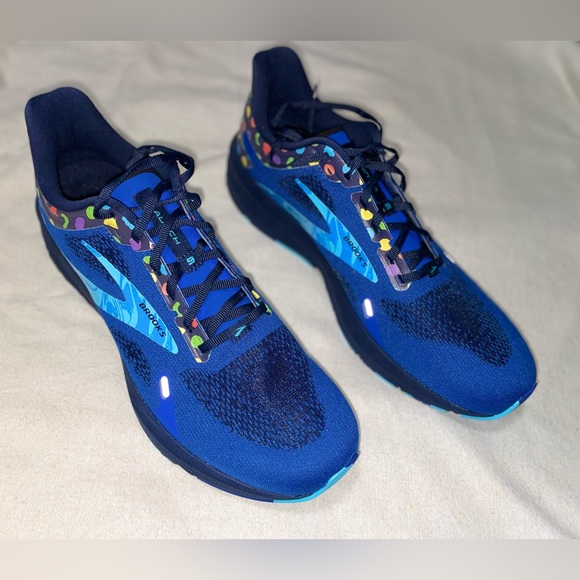 NEW Brooks Launch 9 REFLECTIVE (B) men’s Sz 13 Running Shoes Sneakers Multicolor - Picture 6 of 13